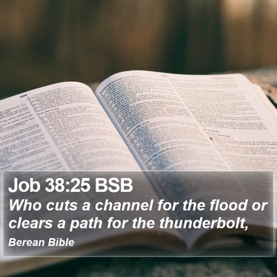 Job 38:25 BSB Bible Verse Image