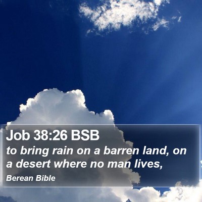 Job 38:26 BSB Bible Verse Image