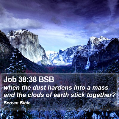 Job 38:38 BSB Bible Verse Image