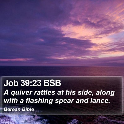 Job 39:23 BSB Bible Verse Image