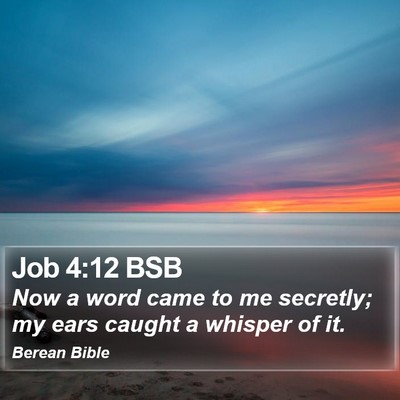 Job 4:12 BSB Bible Verse Image