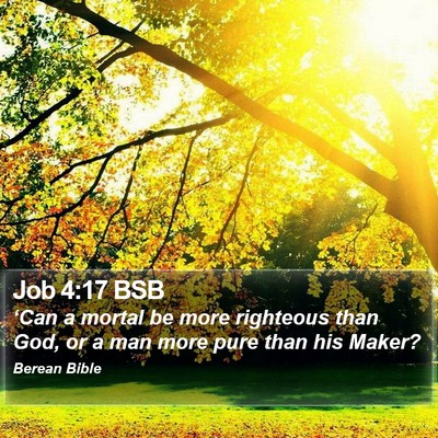 Job 4:17 BSB Bible Verse Image