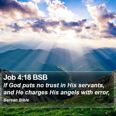Job 4:18 BSB Bible Verse Image