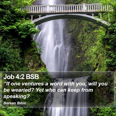 Job 4:2 BSB Bible Verse Image
