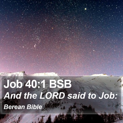 Job 40:1 BSB Bible Verse Image