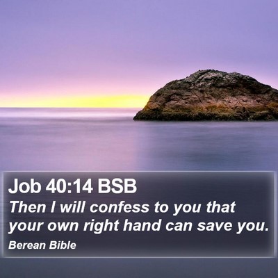 Job 40:14 BSB Bible Verse Image