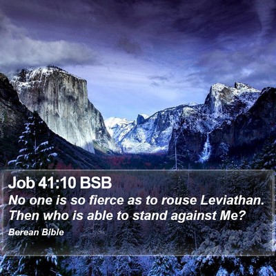 Job 41:10 BSB Bible Verse Image