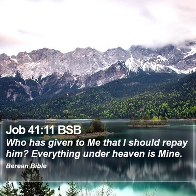 Job 41:11 BSB Bible Verse Image