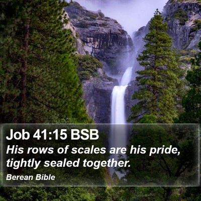 Job 41:15 BSB Bible Verse Image