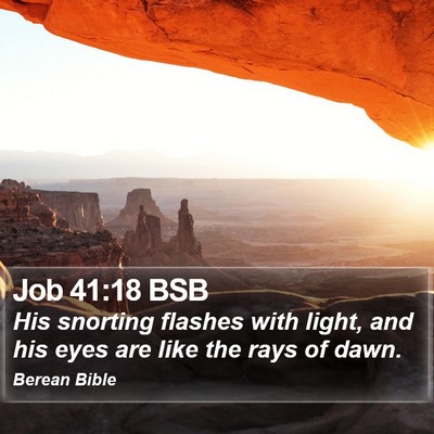 Job 41:18 BSB Bible Verse Image