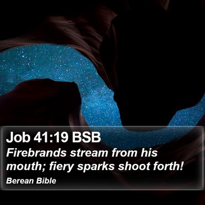 Job 41:19 BSB Bible Verse Image