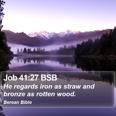 Job 41:27 BSB Bible Verse Image