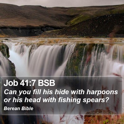 Job 41:7 BSB Bible Verse Image