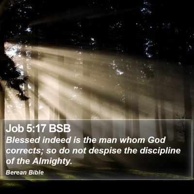 Job 5:17 BSB Bible Verse Image