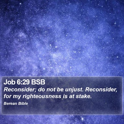 Job 6:29 BSB Bible Verse Image