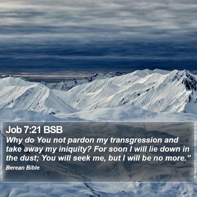 Job 7:21 BSB Bible Verse Image