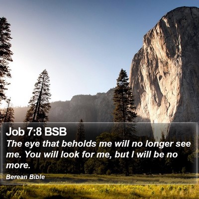 Job 7:8 BSB Bible Verse Image