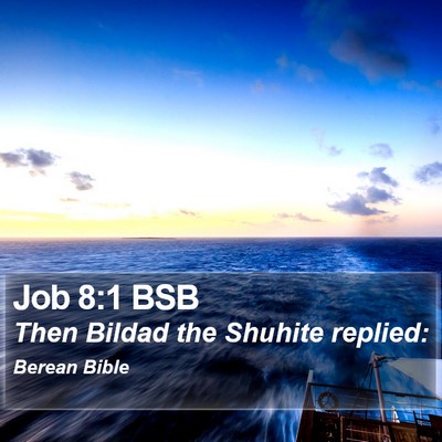 Job 8:1 BSB Bible Verse Image