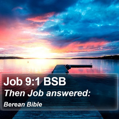 Job 9:1 BSB Bible Verse Image