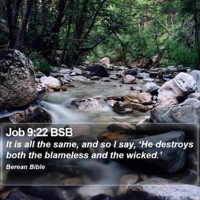 Job 9:22 BSB Bible Verse Image