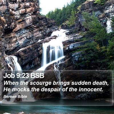 Job 9:23 BSB Bible Verse Image