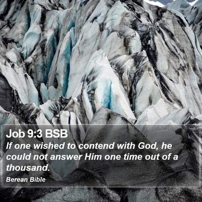 Job 9:3 BSB Bible Verse Image