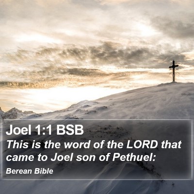 Joel 1:1 BSB Bible Verse Image