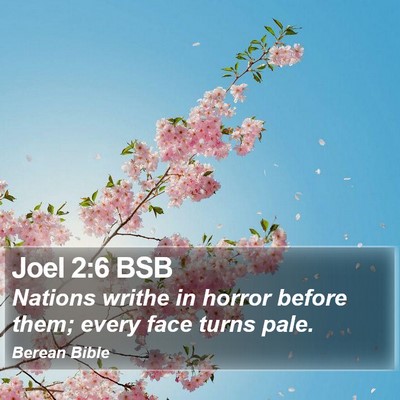Joel 2:6 BSB Bible Verse Image