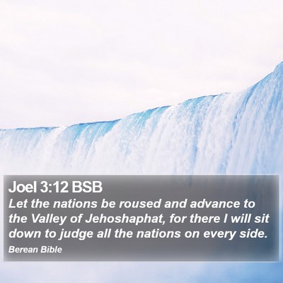 Joel 3:12 BSB Bible Verse Image