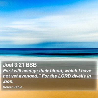 Joel 3:21 BSB Bible Verse Image