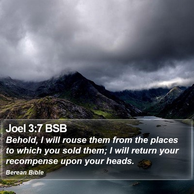 Joel 3:7 BSB Bible Verse Image