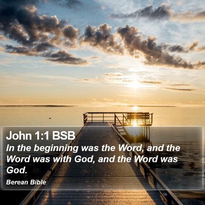 John 1:1 BSB Bible Verse Image