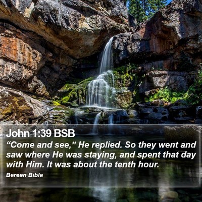 John 1:39 BSB Bible Verse Image