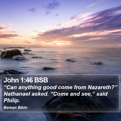 John 1:46 BSB Bible Verse Image