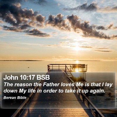 John 10:17 BSB Bible Verse Image