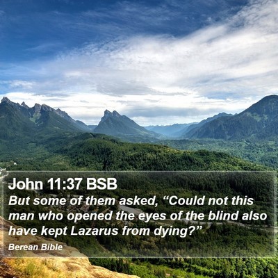 John 11:37 BSB Bible Verse Image