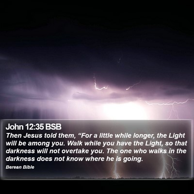 John 12:35 BSB Bible Verse Image