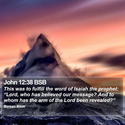 John 12:38 BSB Bible Verse Image