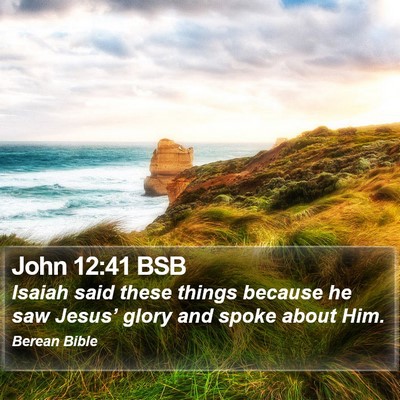 John 12:41 BSB Bible Verse Image