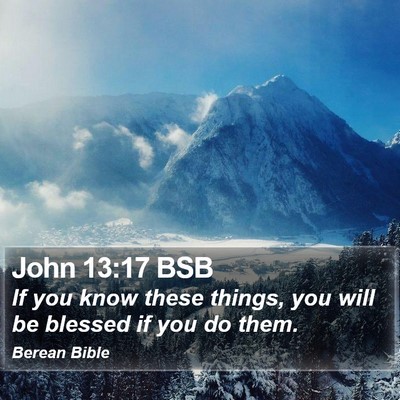 John 13:17 BSB Bible Verse Image