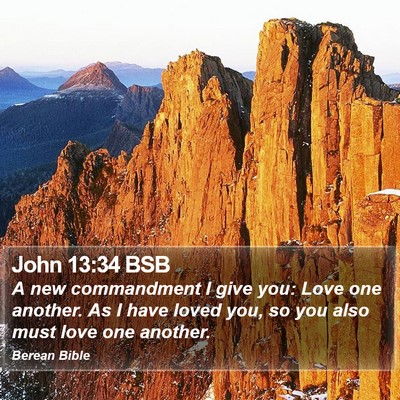 John 13:34 BSB Bible Verse Image