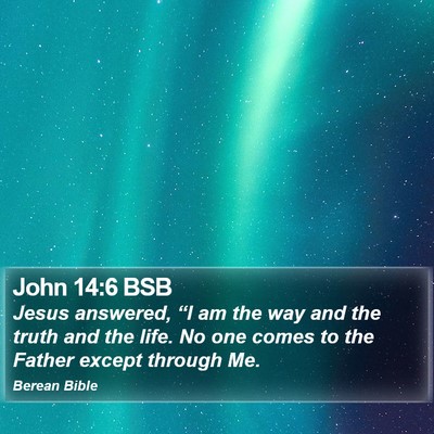 John 14:6 BSB Bible Verse Image