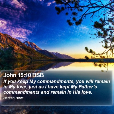 John 15:10 BSB Bible Verse Image