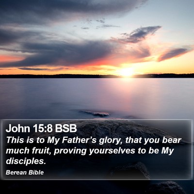 John 15:8 BSB Bible Verse Image
