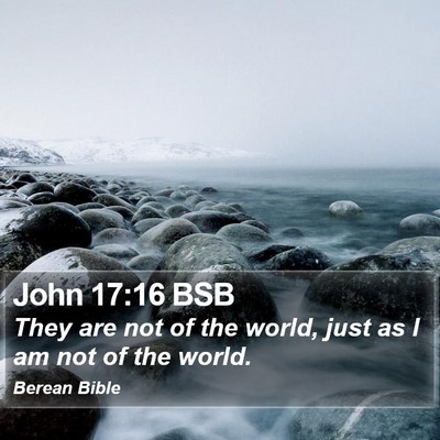 John 17:16 BSB Bible Verse Image