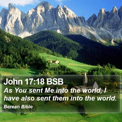 John 17:18 BSB Bible Verse Image