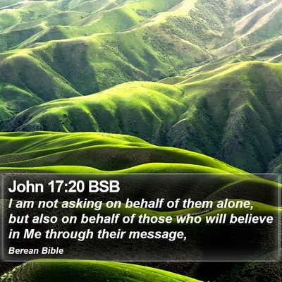 John 17:20 BSB Bible Verse Image