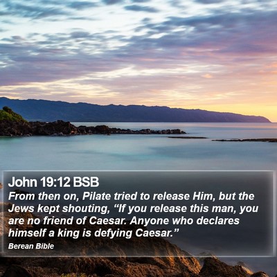 John 19:12 BSB Bible Verse Image