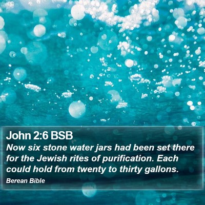 John 2:6 BSB Bible Verse Image