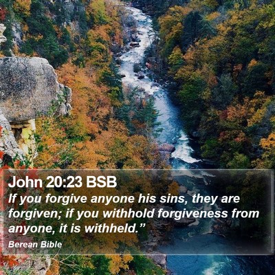 John 20:23 BSB Bible Verse Image